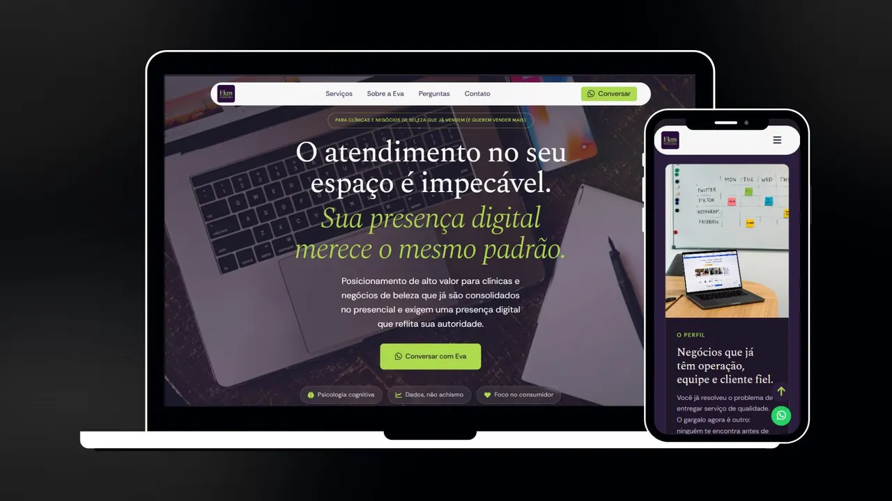 Landing Page EKM Estratégia digital