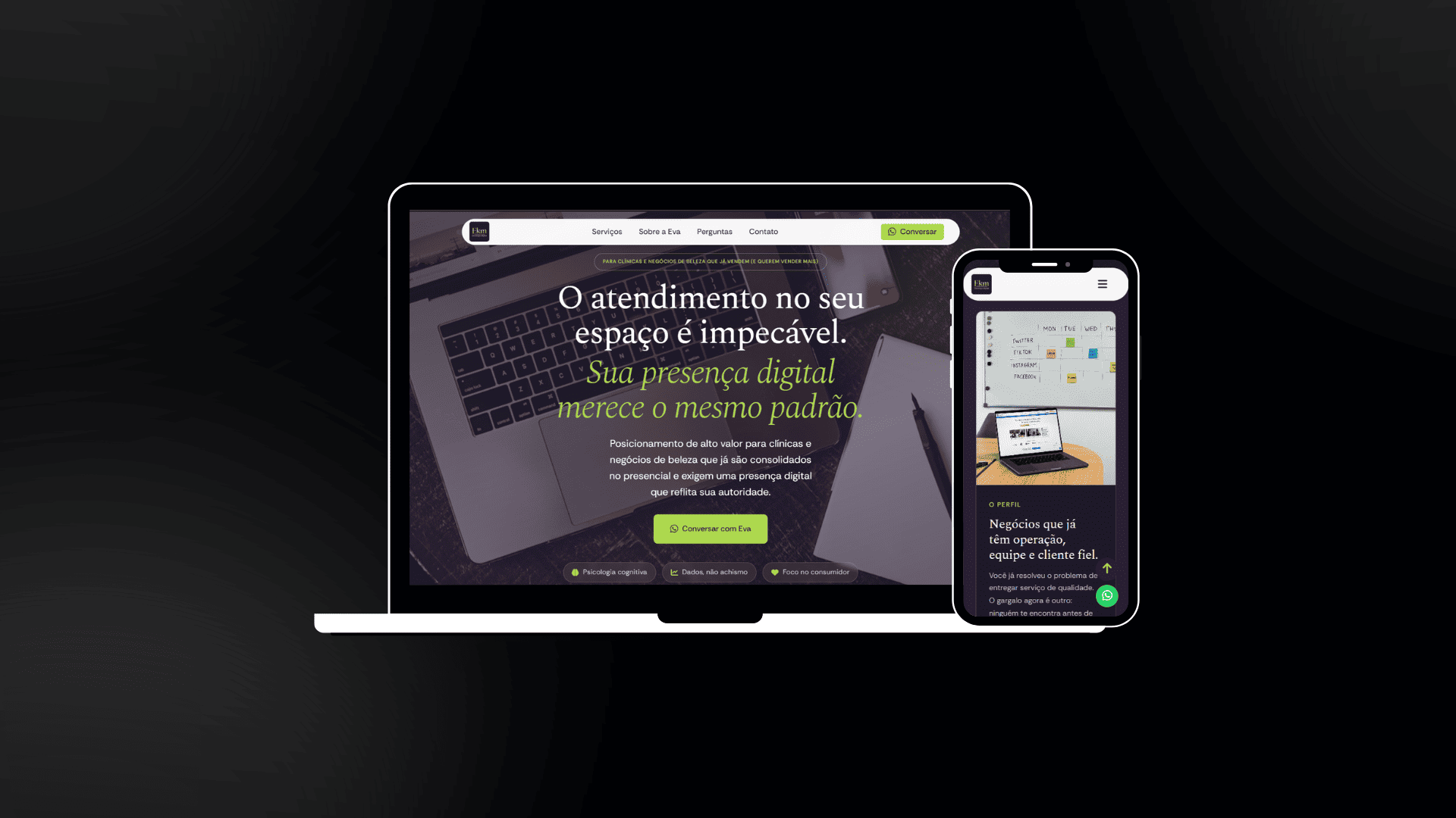 Landing Page EKM Estratégia digital